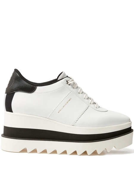  Stella Mccartney Sneak-elyse Platform Sneakers - White 
