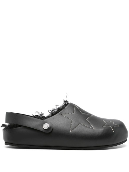  Stella Mccartney Star-stitched Slippers - Black 