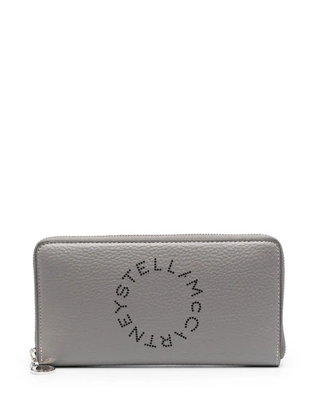  Stella Mccartney Stella Logo Continental Wallet - Grey 