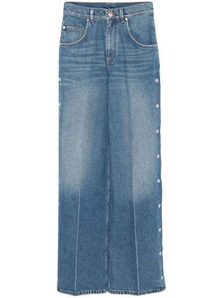  Stella Mccartney Stud-embellished Jeans - Blue 
