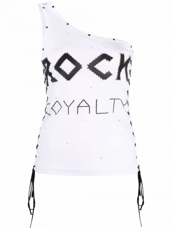  Stella Mccartney Studded One-shoulder Vest Top - White 