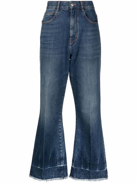  Stella Mccartney The '90s Cropped Flared Jeans - Blue 