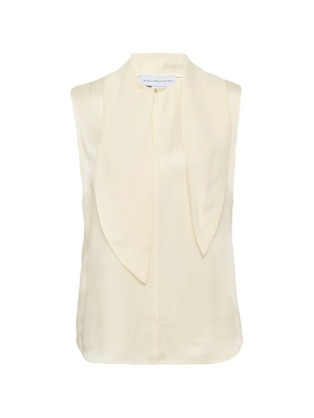  Stella Mccartney Tie-detail Sleeveless Top - Neutrals 