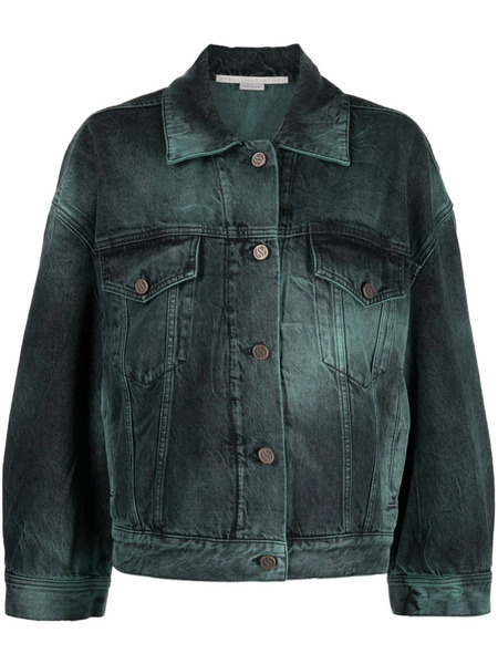  Stella Mccartney Tie-dye Oversized Denim Jacket - Blue 