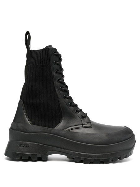  Stella Mccartney Trace Lace-up Combat Boots - Black 