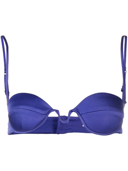  Stella Mccartney Wired Satin Bra Top - Purple 