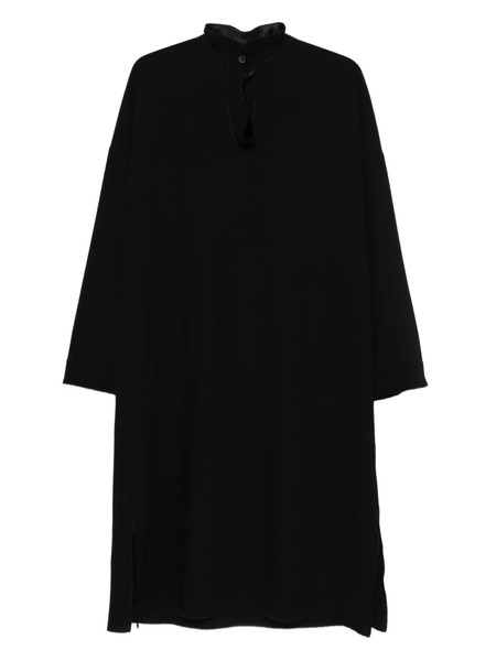  Stephan Janson High-neck Split-hem Dress - Black 