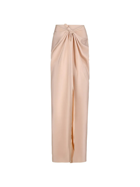 Stephan Janson Knot Detail Long Skirt - Neutrals 