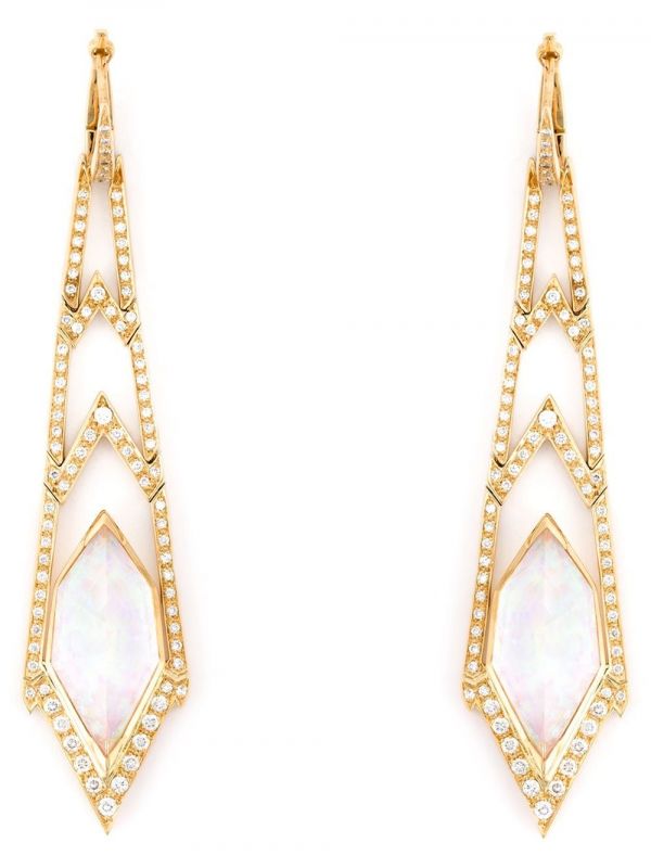  Stephen Webster Crystal Haze Long Diamond Earrings - Metallic 