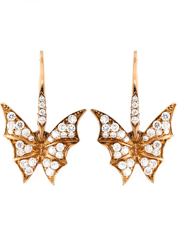  Stephen Webster Diamond Wing Earrings - Metallic 