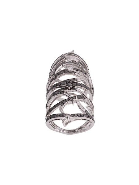  Stephen Webster Embellished Armour Ring - Silver 