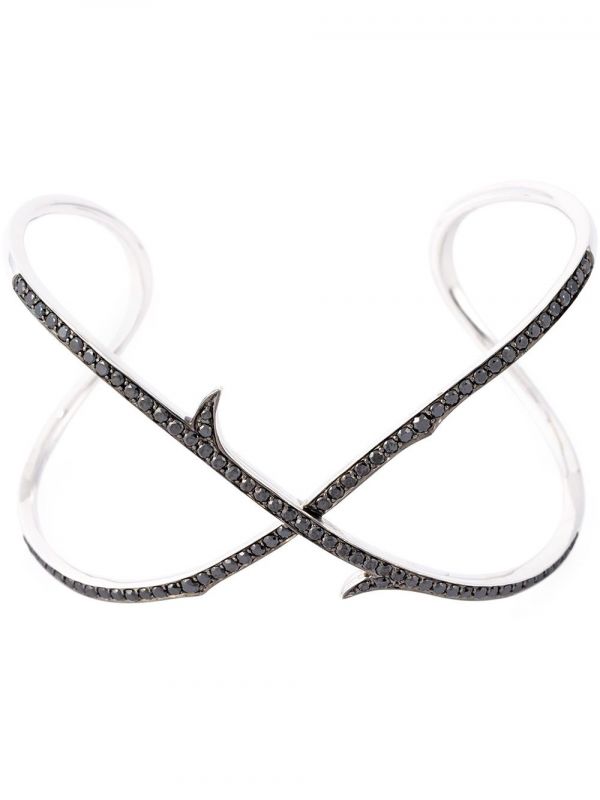  Stephen Webster Stem Crossover 18kt Gold And Diamond Cuff Bracelet - Metallic 
