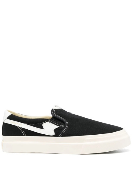  Stepney Workers Club Contrast-stitch Slip-on Sneakers - Black 