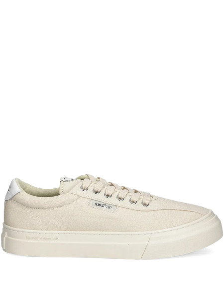  Stepney Workers Club Dellow 02 Lace-up Canvas Trainers - Neutrals 