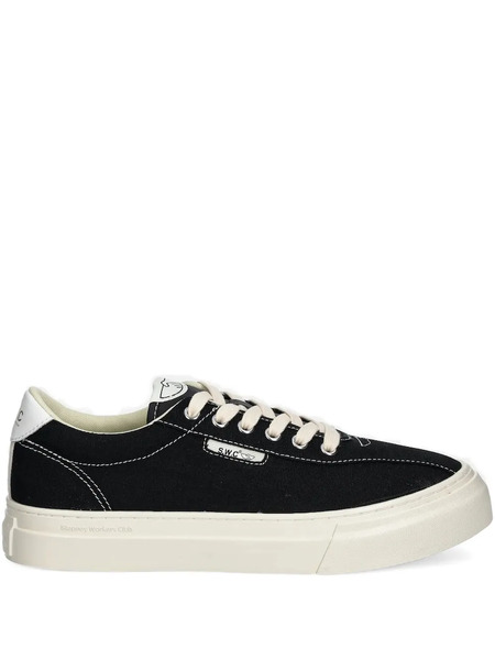  Stepney Workers Club Lace-up Canvas Sneakers - Black 