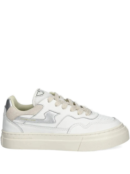  Stepney Workers Club Leather Lace-up Sneakers - White 