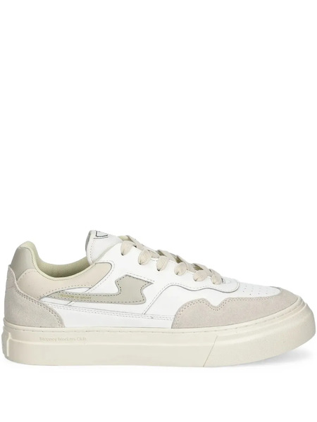  Stepney Workers Club Logo-detail Leather Sneakers - Neutrals 