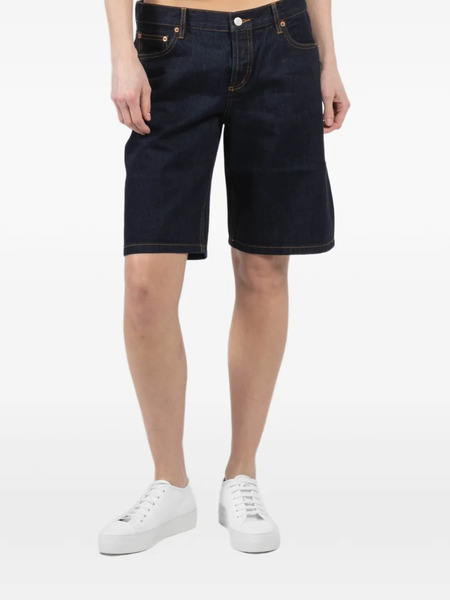  Still Here Pocket Denim Shorts - Blue 