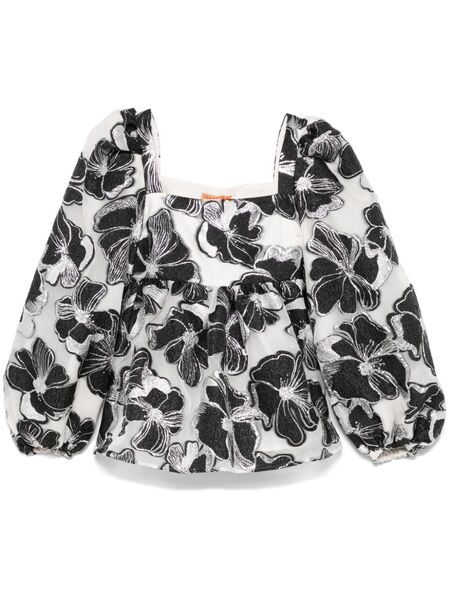  Stine Goya Anemone-jacquard Square-neck Top - White 