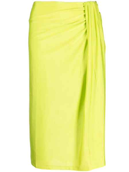  Stine Goya Draped-design Mid-length Skirt - Green 