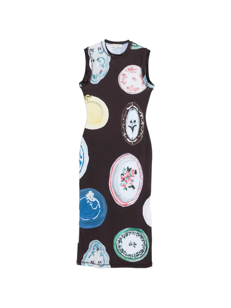  Stine Goya Printed Midi Dress - Brown 