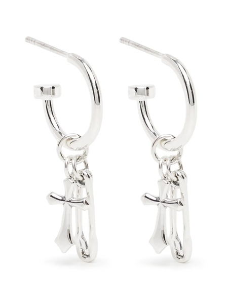  Stolen Girlfriends Club Gothic Pin Earrings - Silver 
