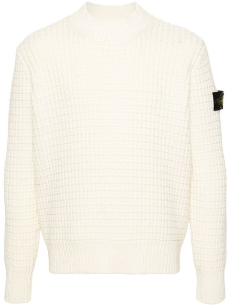  Stone Island Compass-badge 3d-knit Jumper - Neutrals 