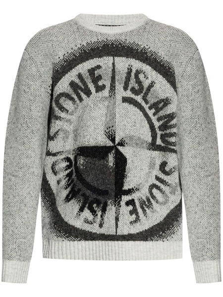  Stone Island Compass-motif Jumper - Grey 