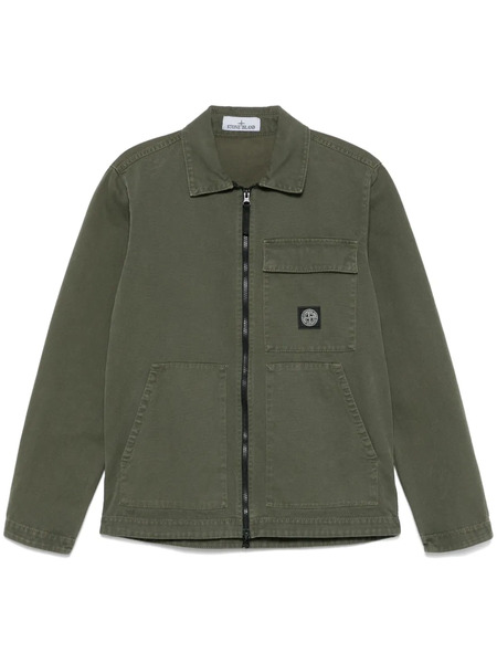 Stone Island Compass-motif Shirt - Green 