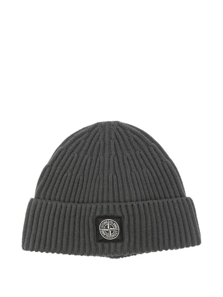  Stone Island Compass-patch Beanie - Grey 
