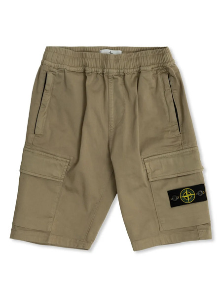  Stone Island Junior Cargo Bermuda Shorts - Brown 
