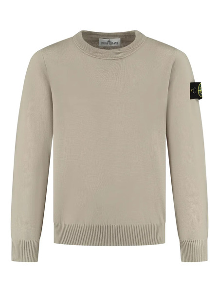  Stone Island Junior Compass-badge Crew-neck Sweater - Neutrals 