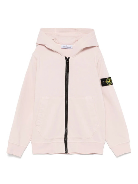  Stone Island Junior Compass-badge Hoodie - Pink 