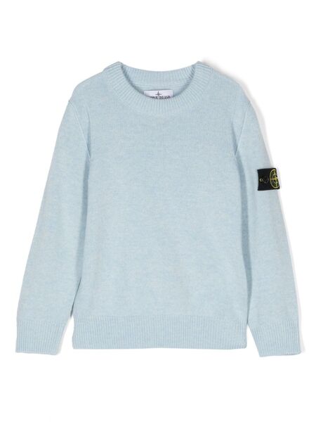  Stone Island Junior Compass-badge Jumper - Blue 