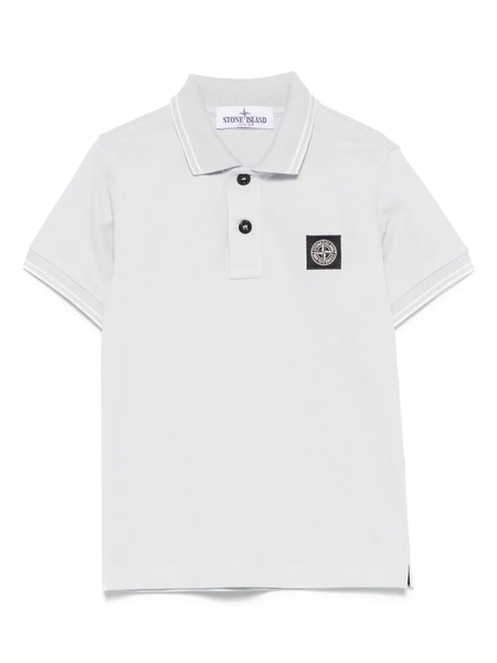  Stone Island Junior Compass-badge Polo Shirt - Blue 