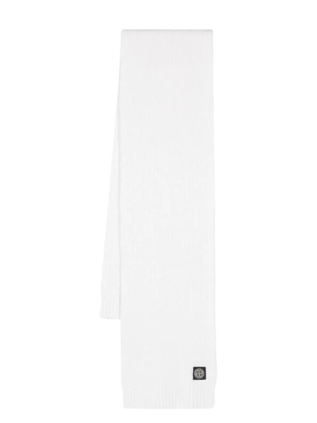  Stone Island Junior Compass-badge Scarf - White 
