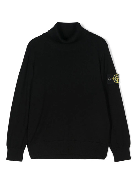  Stone Island Junior Compass-badge Sweater - Black 