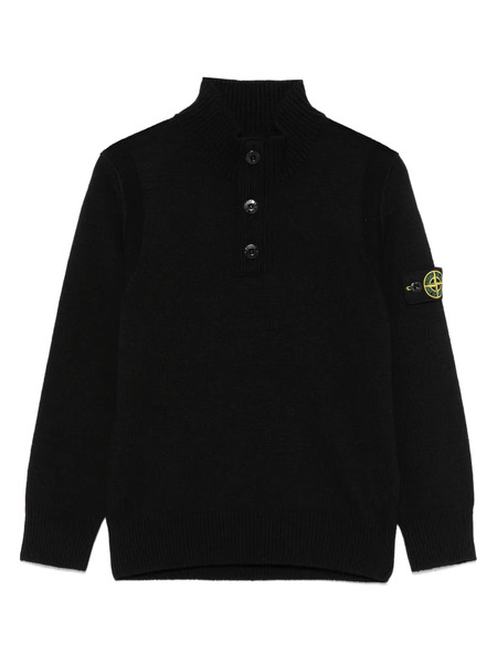  Stone Island Junior Compass-badge Sweater - Black 