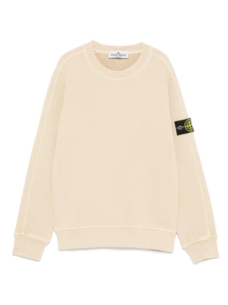  Stone Island Junior Compass Badge Sweatshirt - Neutrals 