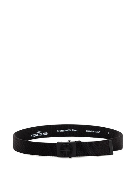  Stone Island Junior Compass Buckle Belt - Black 