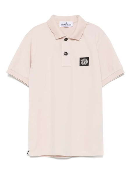  Stone Island Junior Compass-motif Polo Shirt - Neutrals 