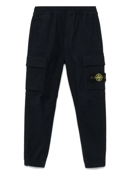  Stone Island Junior Compass-motif Track Pants - Blue 