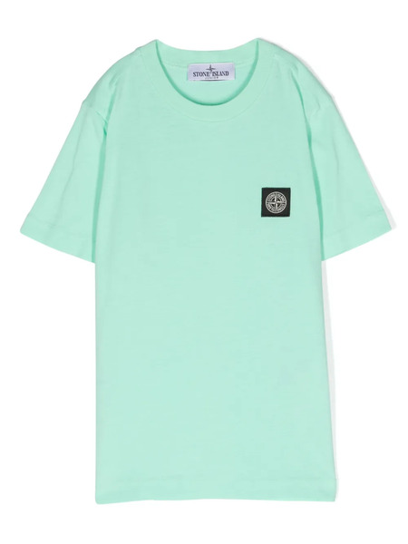  Stone Island Junior Compass-patch Cotton T-shirt - Green 