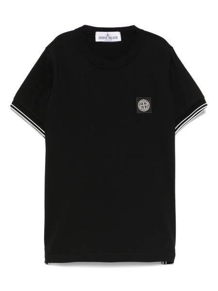  Stone Island Junior Compass-patch T-shirt - Black 