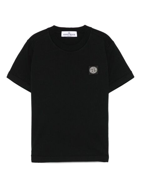  Stone Island Junior Compass-patch T-shirt - Black 