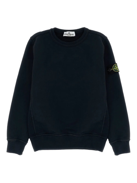  Stone Island Junior Cotton Sweatshirt - Black 