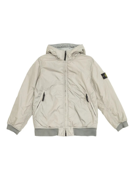  Stone Island Junior Hooded Compass-badge Jacket - Grey 