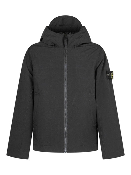  Stone Island Junior Hooded Parka Jacket - Black 