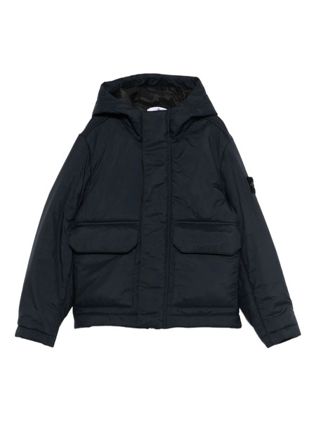  Stone Island Junior Hooded Parka Jacket - Blue 
