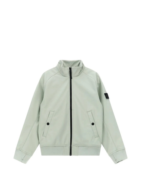  Stone Island Junior Logo-badge Jacket - Green 